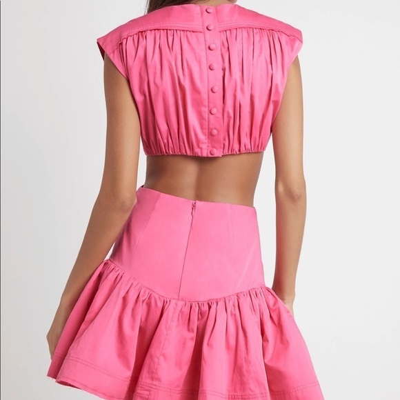 NWT- AJE Hot Pink “Solstice” Cutout Mini Dress - Picture 2 of 9